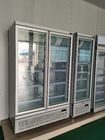 220V Upright Commercial Display Freezer Upright Display Bar Fridge With Glass Door