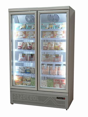 220V Upright Commercial Display Freezer Upright Display Bar Fridge With Glass Door