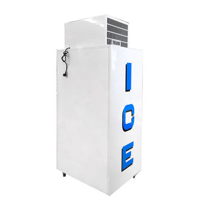 Gas Station Outdoor Ice Merchandiser Freezer Solid Door Digital Temperature Control