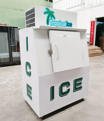 Slanted Solid Door Bagged Ice Merchandiser