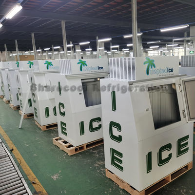 Cold Wall Energy Saving Bagged Ice Merchandiser Ice Cube Storage Freezer