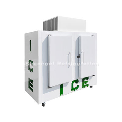 220V 50Hz Commercial Ice Merchandiser CFC free Ice Cube Storage Freezer