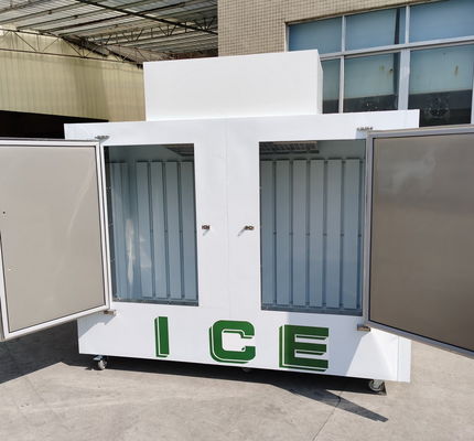 220V 50Hz Commercial Ice Merchandiser CFC free Ice Cube Storage Freezer