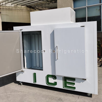 220V 50Hz Commercial Ice Merchandiser CFC free Ice Cube Storage Freezer