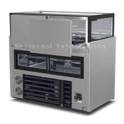 1.5m Macaron Display Fridge Two Drawers Stainless Steel Chocolate Fridge For Shop