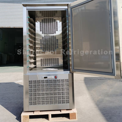250L Commercial Blast Freezer Stainless Steel Deep Freezer With 15 Pans