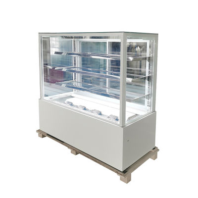 Marble Base Commercial Ultra Clear Glass Cake Chiller Cake Showcase Display