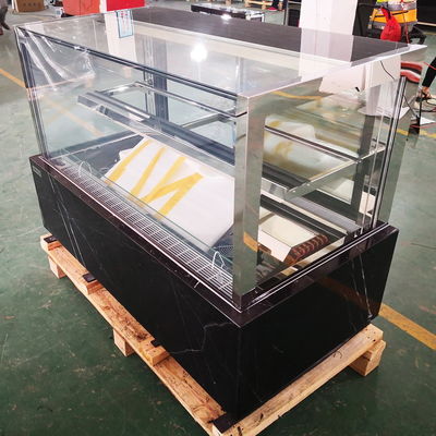 High-end Marble Base Commercial 1.2/1.5/1.8m Refrigerated Cake Showcase