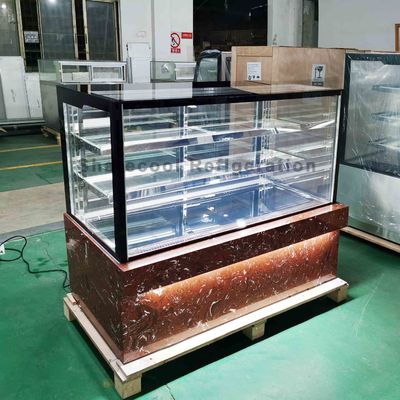 3 Layer Cake Display Refrigerator Stainless Steel Base Display Fridge For Bakery