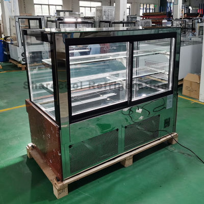 3 Layer Cake Display Refrigerator Stainless Steel Base Display Fridge For Bakery