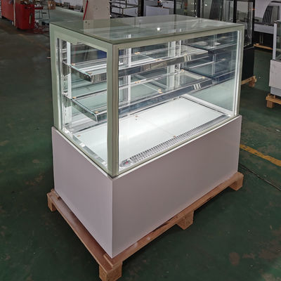 3 layer Right Angle Cake Display Refrigerator For Cake Shop Microcomputer Control