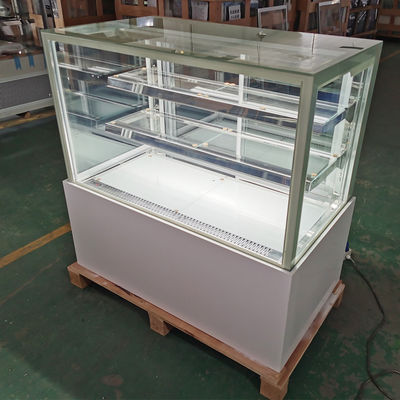 3 layer Right Angle Cake Display Refrigerator For Cake Shop Microcomputer Control