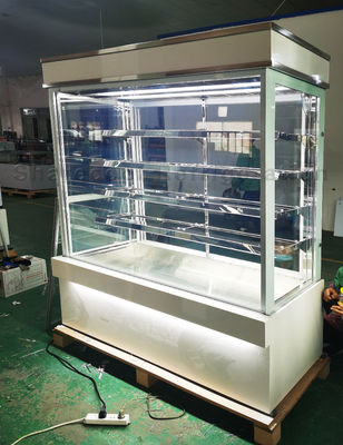 Commercial R134a Cake Display Refrigerator 5 Layers Marble Base For Bakery Shop