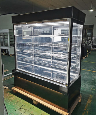 1.5m 5 Layers Cake Display Refrigerator Square Glass Pastry Chiller Display