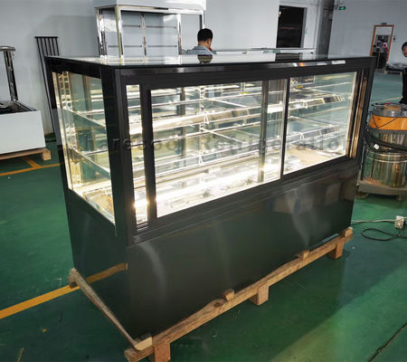 Customized 2-8 degree Cake Freezer Display Dessert Display Chiller With 4 Doors