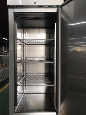 Single Door Air Cooling Stainless Steel Upright Fridge 530L Top Mounted Freezer