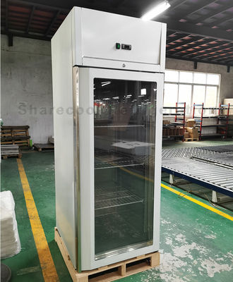 110V 60Hz Low E Glass Door Upright Chiller Digital Temperature Controller