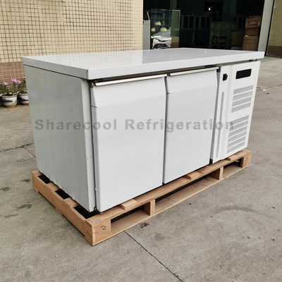 Restaurant 260L Double Door Undercounter Refrigerator Embraco Compressor