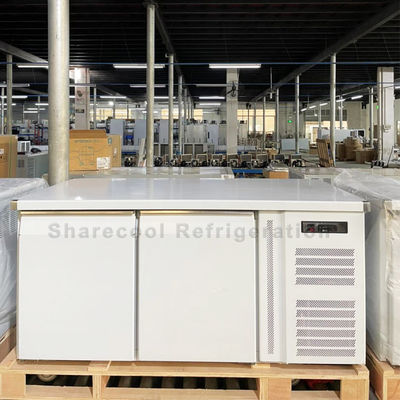 Restaurant 260L Double Door Undercounter Refrigerator Embraco Compressor