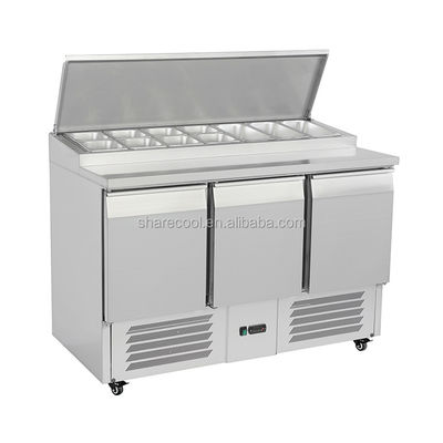 Sharecool CE Refrigerated Saladette Counter Stainless Steel For Kitchen