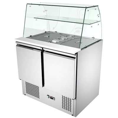 900x700x850mm Salad Prep Counter Fridge static cooling Embarco Compressor