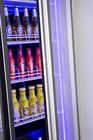 Vertical 418L Commercial Display Refrigerator Double Glazed Door For Shop