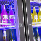 Width 600mm Fan Cooling Glass Door Upright Refrigerator Drink Display Fridge