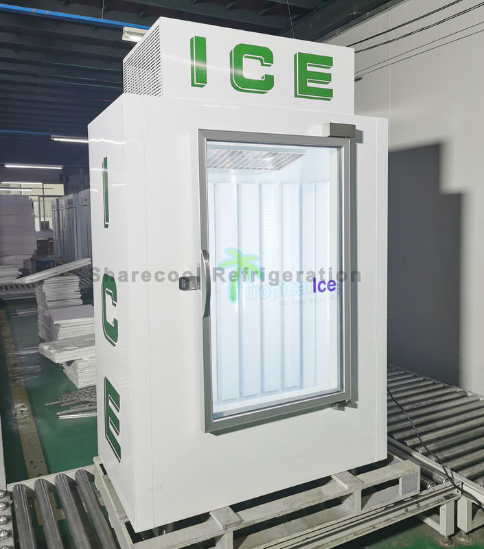 Static Cooling Bagged Ice Merchandiser N-ST Climate Type Defrorsting Glass Door