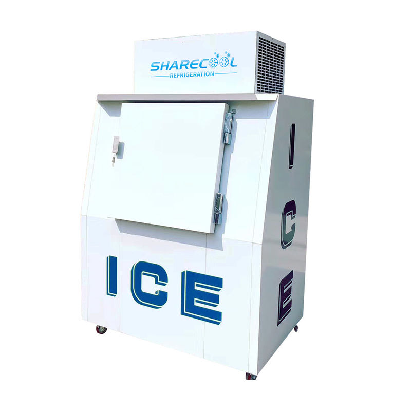 Slanted Solid Door Bagged Ice Merchandiser