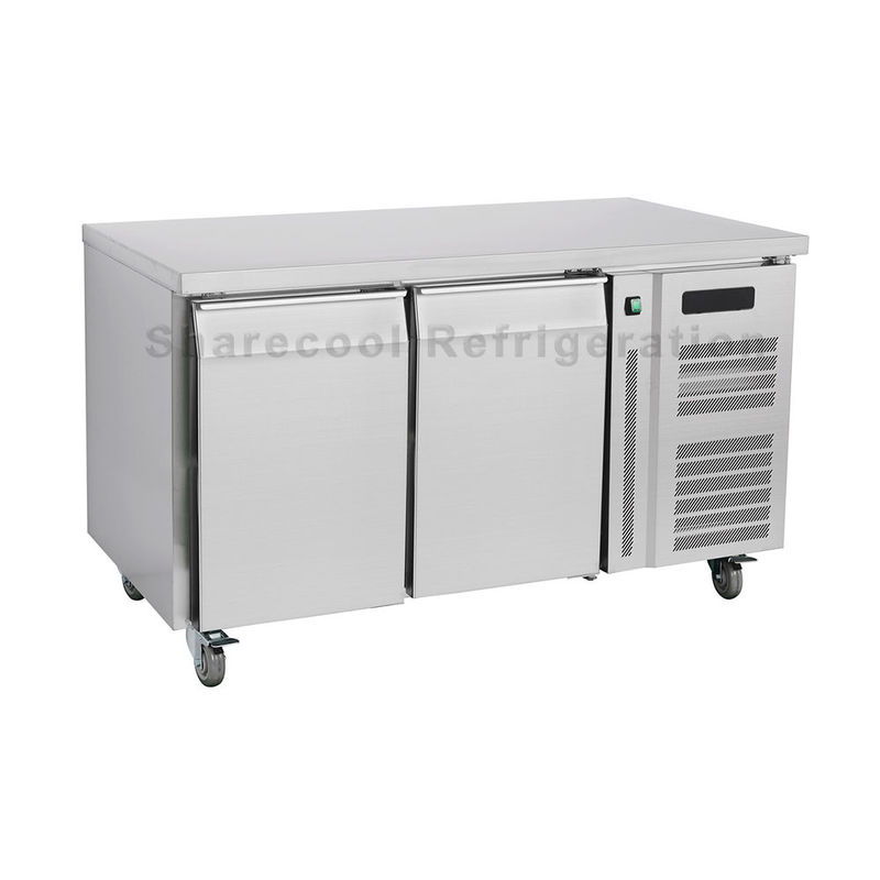 Europe Standard 2 Door Undercounter Chiller AISI 304 Stainless Steel