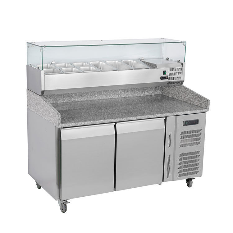 260L Pizza Prep Refrigerator Automatic Defrosting Embarco Compressor