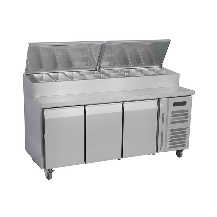 3 Doors Refrigerated Pizza Prep Table