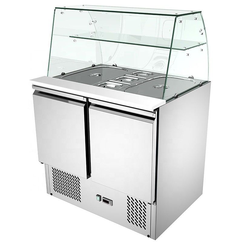 900x700x850mm Salad Prep Counter Fridge static cooling Embarco Compressor